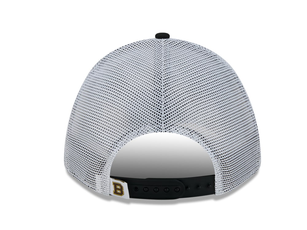 New Era Boston Bruins Official Team Color Edition 9Forty M Crown A Frame Trucker Snapback Hat