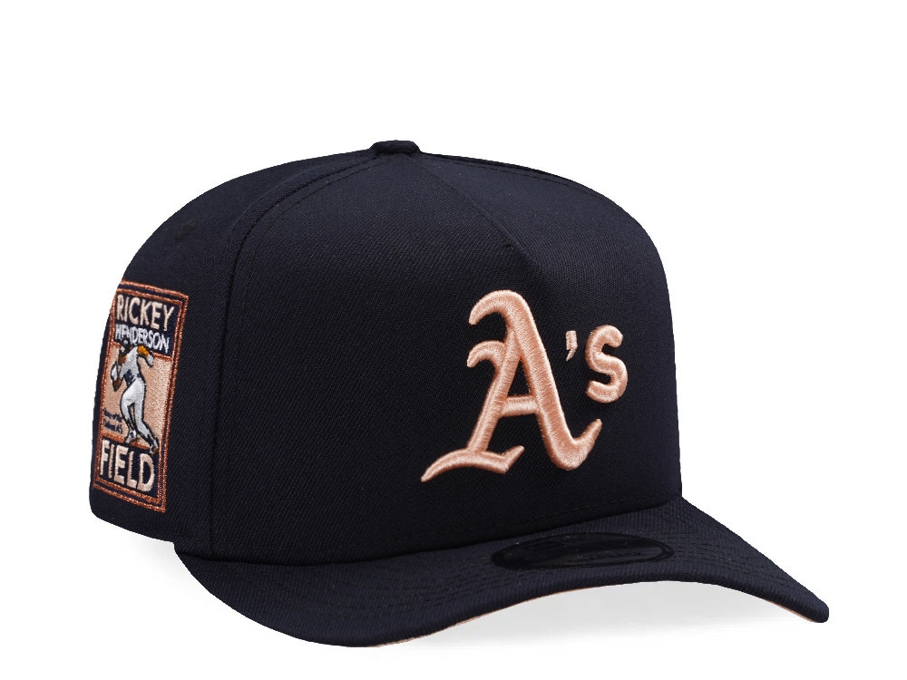 New Era Oakland Athletics Rickey Henderson Navy Prime Edition 9Fifty A Frame Snapback Hat