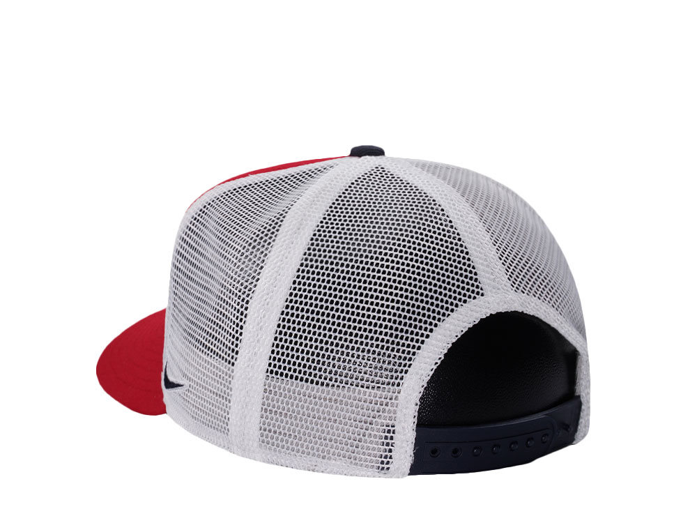 Nike Boston Red Sox Primetime Dri-Fit Rise Red Edition Trucker Snapback Hat