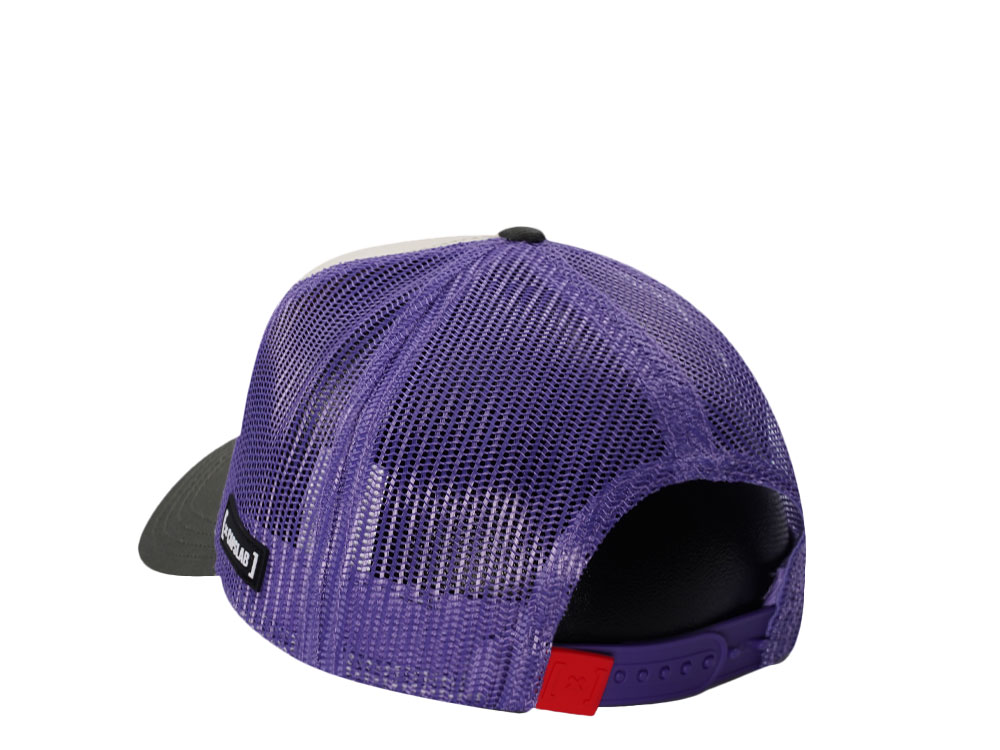 Capslab Kung Fu Panda Always Hungry Beige Trucker Snapback Hat