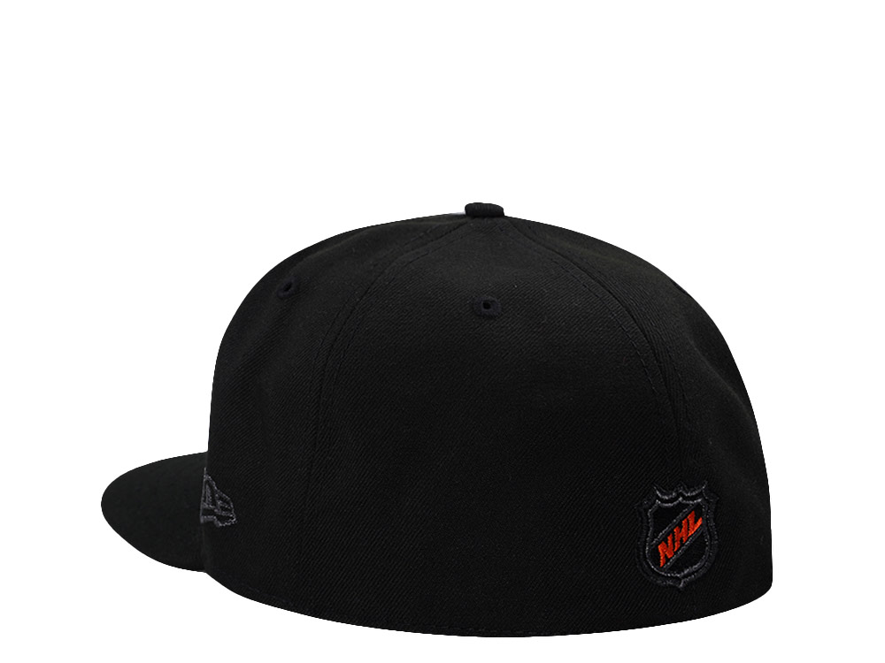 New Era Anaheim Ducks 10th Anniversary Blackout Prime Edition 59Fifty Fitted Hat