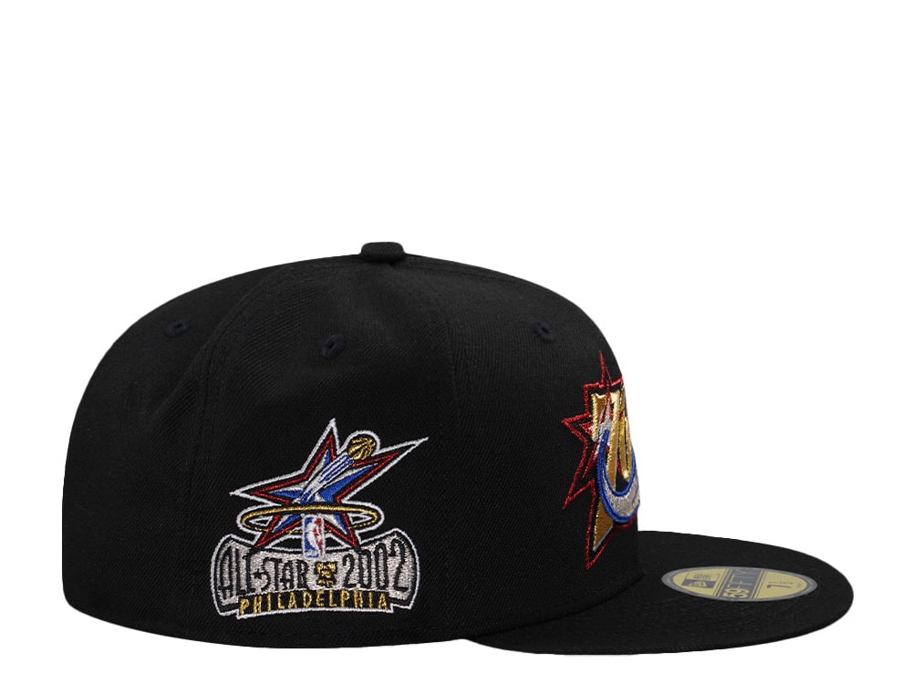 New Era Philadelphia 76ers All Star Game 2002 Black Prime Edition 59Fifty Fitted Hat