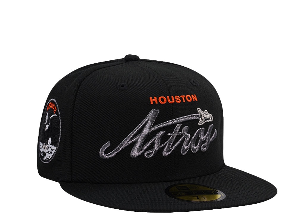 New Era Houston Astros Apollo Black Prime Edition 59Fifty Fitted Hat