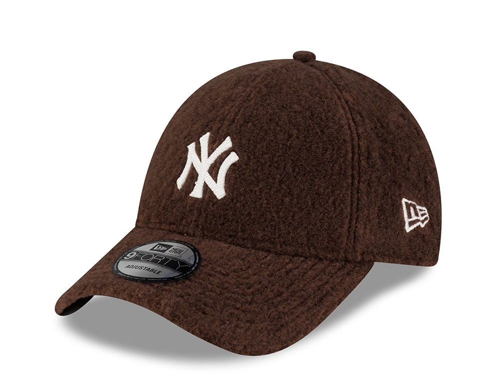 New Era New York Yankees Winter Borg Brown Prime Edition 9Forty Adjustable Hat