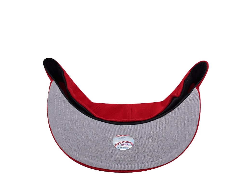 New Era Los Angeles Dodgers Upside Down Scarlet Prime Edition 59Fifty Fitted Hat