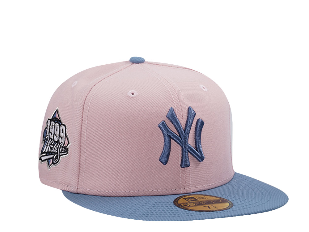 New Era New York Yankees World Series 1999 Pink Rouge Two Tone Edition 59Fifty Fitted Hat