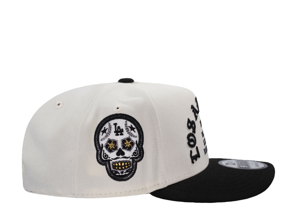 New Era Los Angeles Dodgers Skull Chrome Two Tone Edition 9Fifty A Frame Snapback Hat