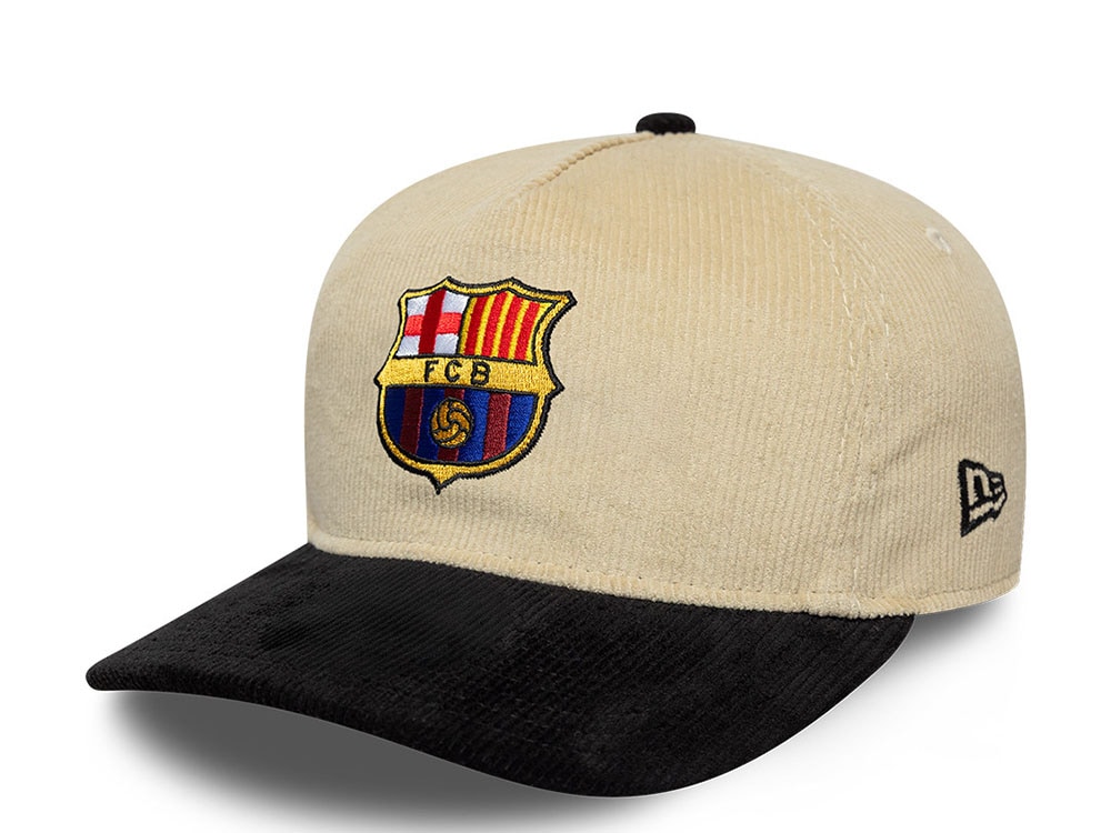 New Era Fc Barcelona Corduroy Beige Edition 19Twenty Snapback Hat