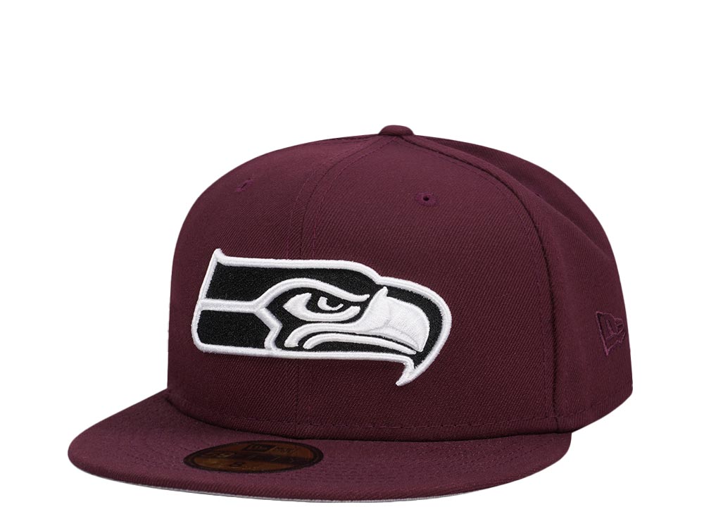 New Era Seattle Seahawks  Maroon Classic Edition 59Fifty Fitted Hat