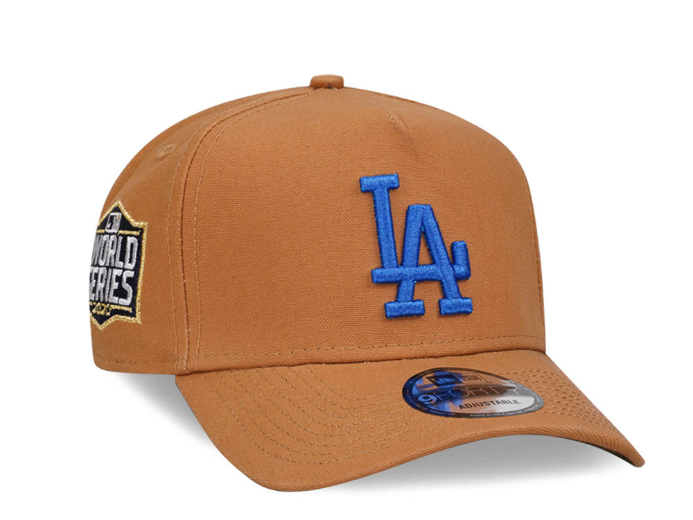 New Era Los Angeles Dodgers World Series 2020 Beige 9Forty A Frame Snapback Hat
