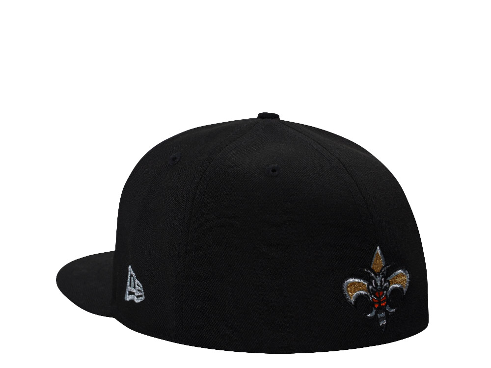 New Era New Orleans Hornets Black Prime Edition 59Fifty Fitted Hat