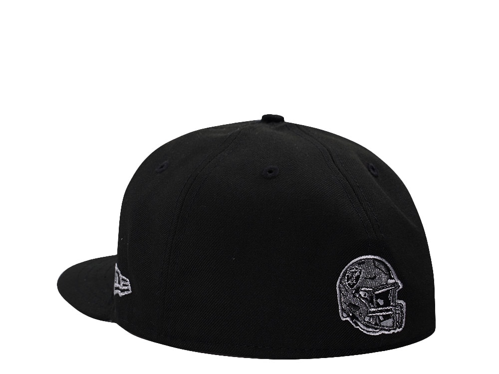 New Era Las Vegas Raiders 50th Anniversary Skull Black Prime Edition 59Fifty Fitted Hat