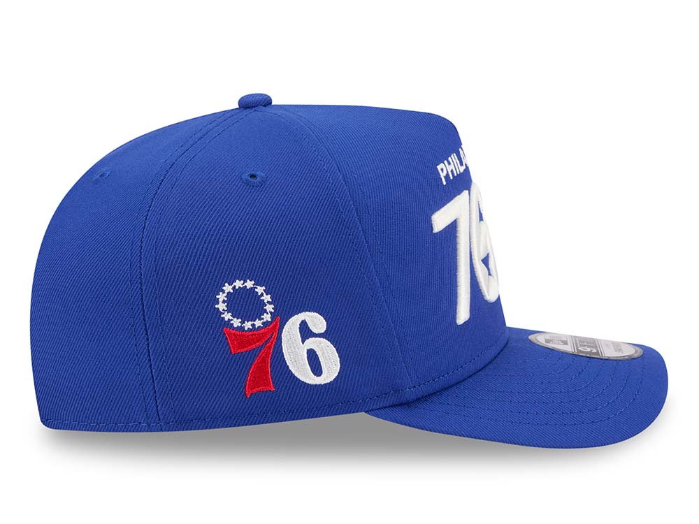 New Era Philadelphia 76ers Local Play 9Fifty A Frame Snapback Hat