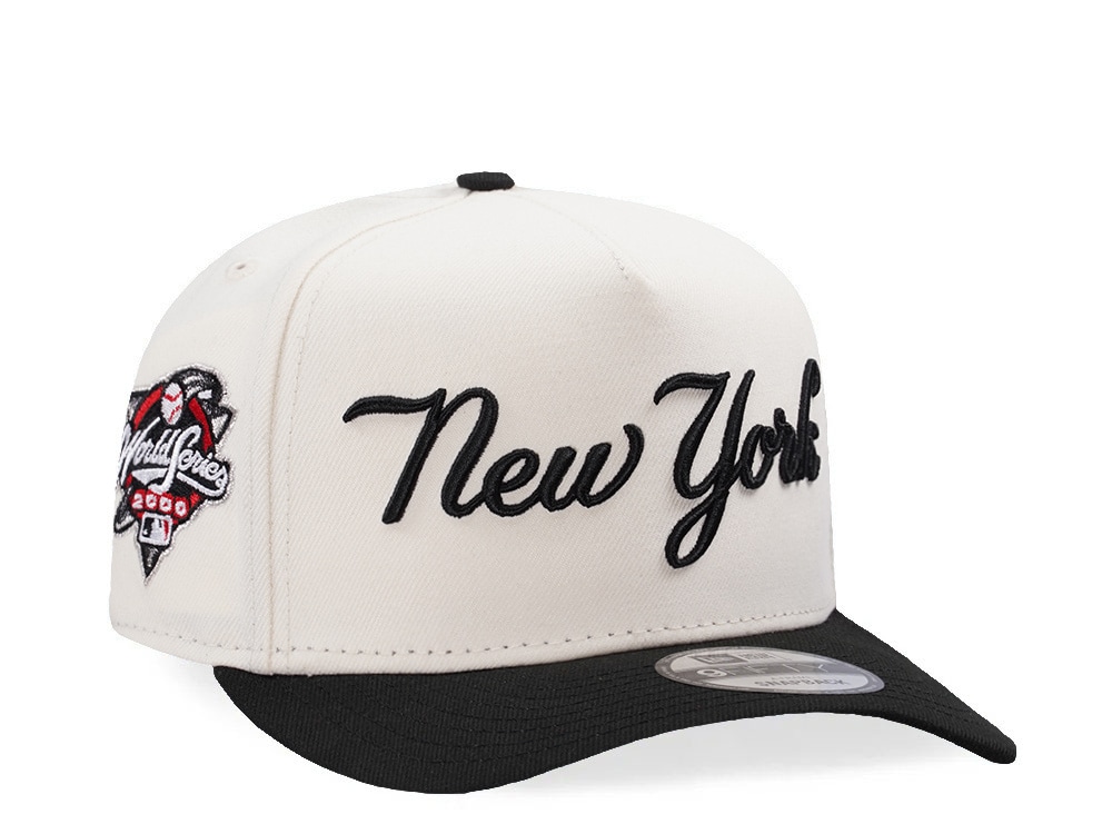 New Era New York Yankees World Series Champions 2000 Script Chrome Two Tone Edition 9Fifty A Frame Snapback Hat