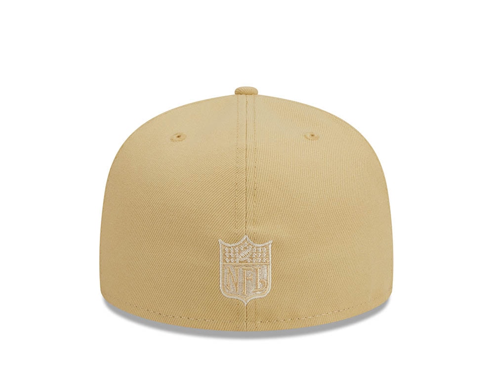 New Era Los Angeles Rams Pro Bowl Honolulu 1987 Raffia Front Vegas Gold Edition 59Fifty Fitted Hat