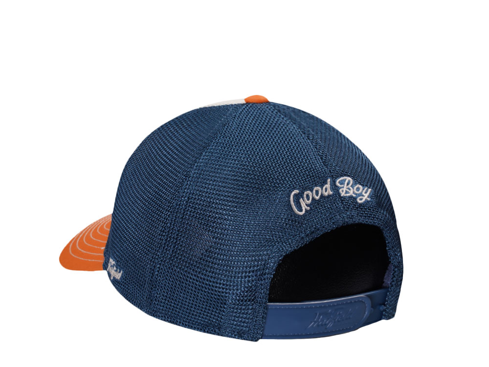 Hatfield Good Dog White Blue Trucker Snapback Hat