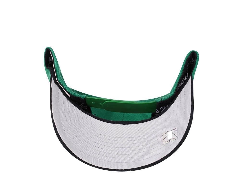 Mitchell & Ness Boston Celtics Two Tone Red Line Solid Flex Snapback Hat