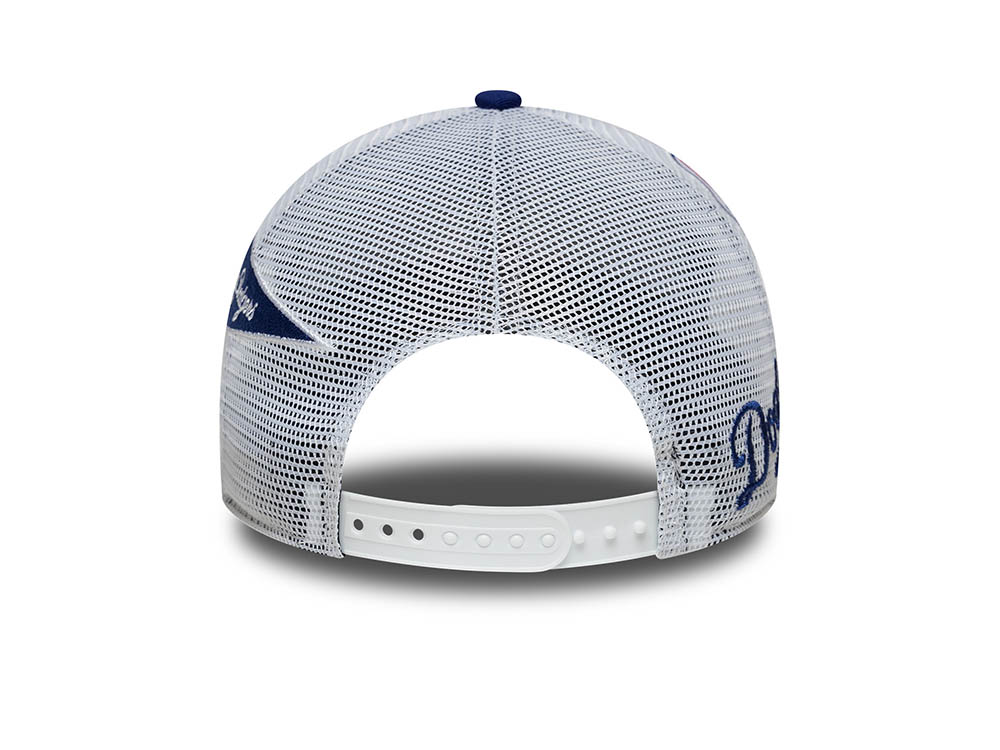 New Era Los Angeles Dodgers Multi Patch 9Forty A Frame Trucker Snapback Hat