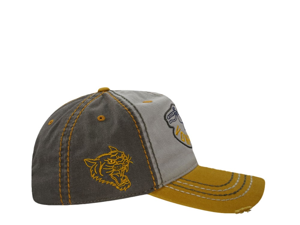 Von Dutch Distressed Retro Gray Two Tone Edition Strapback Hat