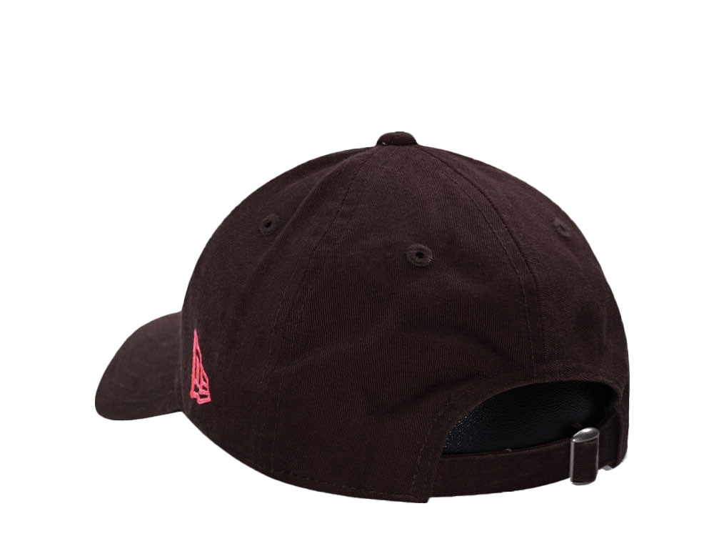 New Era California Angels Glowy Pink Script Edition 9Twenty Strapback Hat