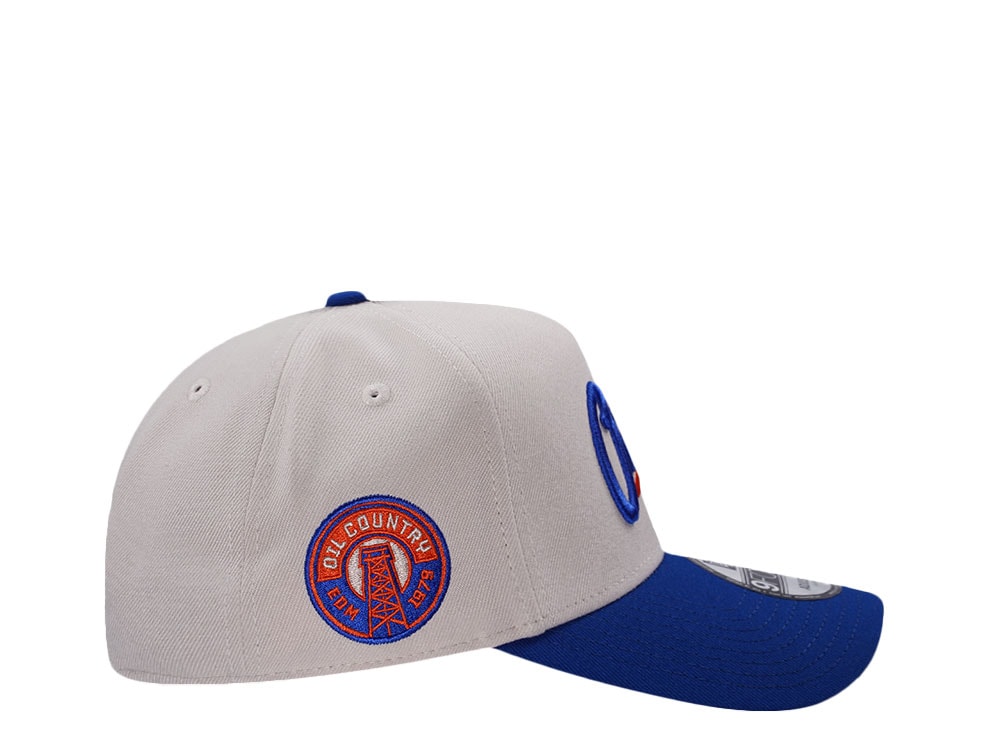 New Era Edmonton Oilers Inaugural Season 1979 Chrome Two Tone Edition 9Forty A Frame Snapback Hat