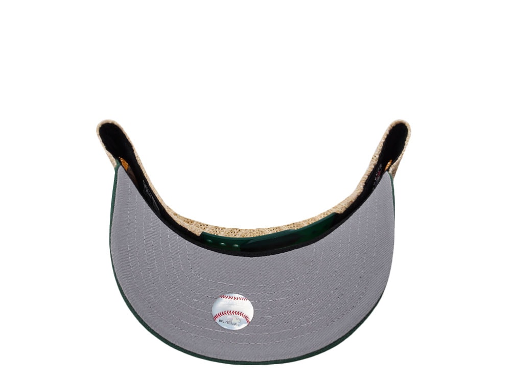New Era Oakland Athletics Grained Green Edition 9Fifty Trucker A Frame Snapback Hat