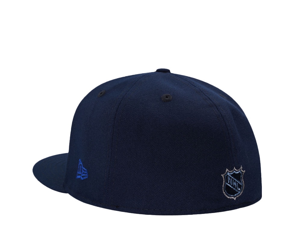 New Era Minnesota North Stars 25th Anniversary Ocean Blue Prime Edition 59Fifty Fitted Hat