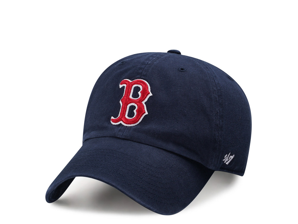 47Brand Boston Red Sox Navy Clean up Strapback Hat