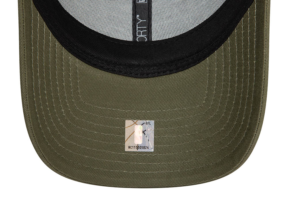 New Era Los Angeles Lakers Team Outline Olive 9Forty Strapback Hat
