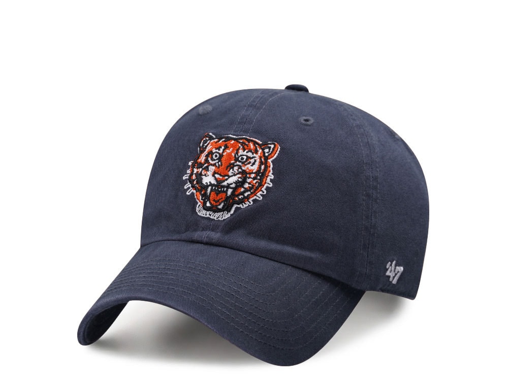47Brand Detroit Tigers Vintage Cooperstown Navy Clean up Strapback Hat