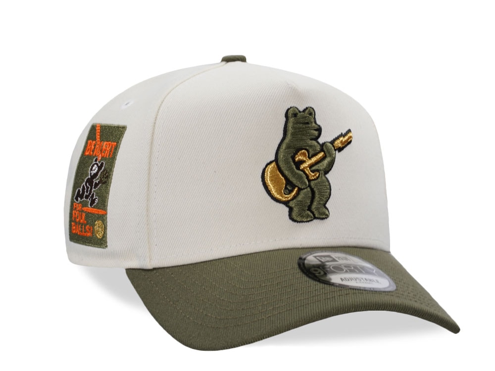 New Era Chicago Cubs Be Alert Chrome Two Tone Edition 9Forty A Frame Snapback Hat