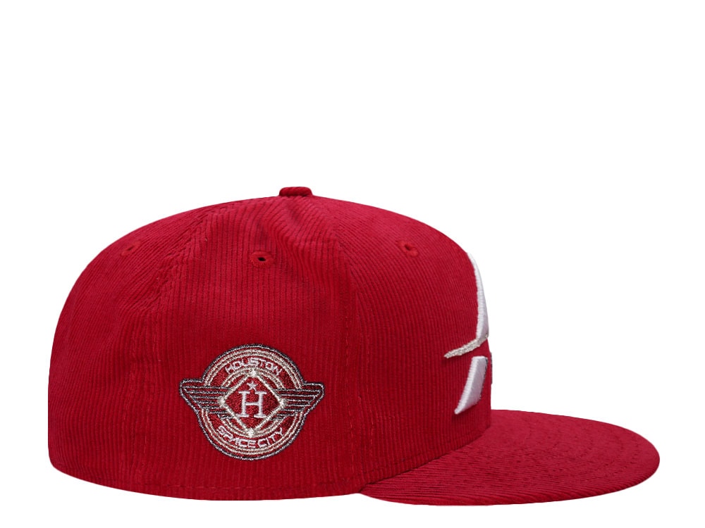 New Era Houston Astros Spacecity Red Corduroy Prime Edition 59Fifty Fitted Hat