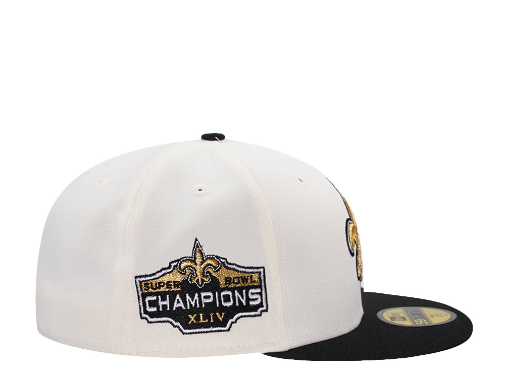 New Era New Orleans Saints Super Bowl XLIV Chrome Two Tone Edition 59Fifty Fitted Hat
