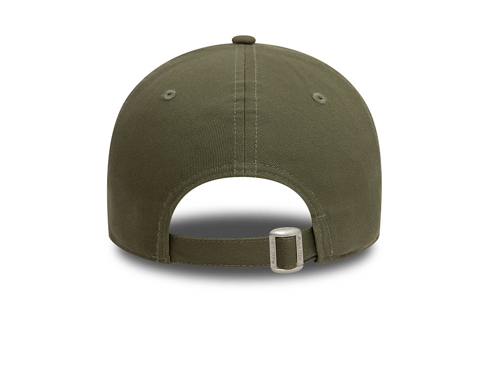 New Era Los Angeles Lakers Team Outline Olive 9Forty Strapback Hat