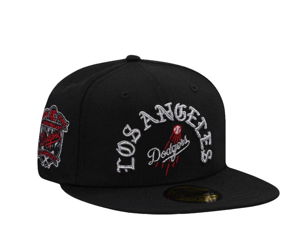 New Era Los Angeles Dodgers 40th Anniversary Script Black Prime Edition 59Fifty Fitted Hat