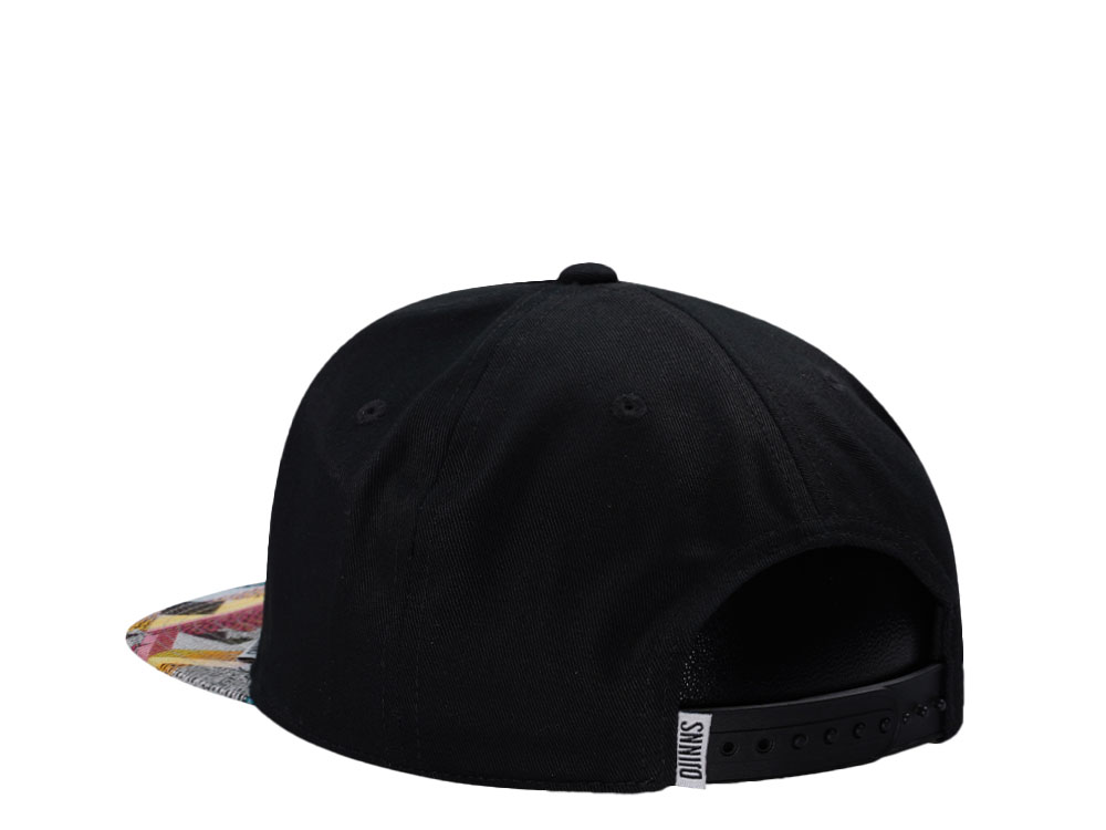 Djinns 5 Panel Rubber Logo Aztek Edition Snapback Hat