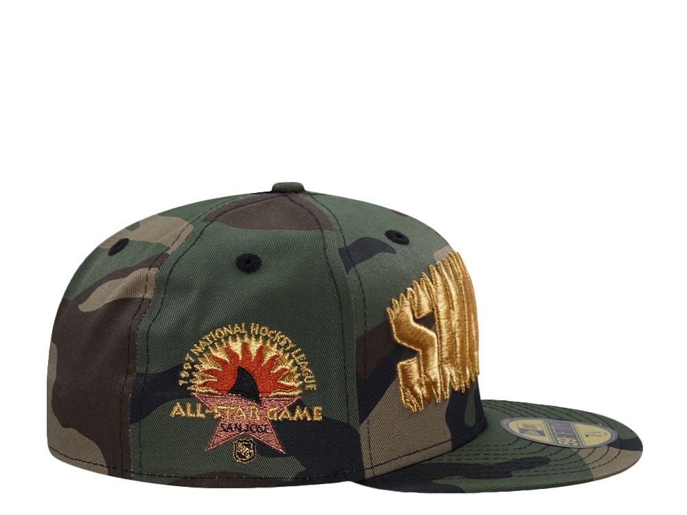 New Era San Jose Sharks All Star Game 1997 Camo Prime Edition 59Fifty Fitted Hat