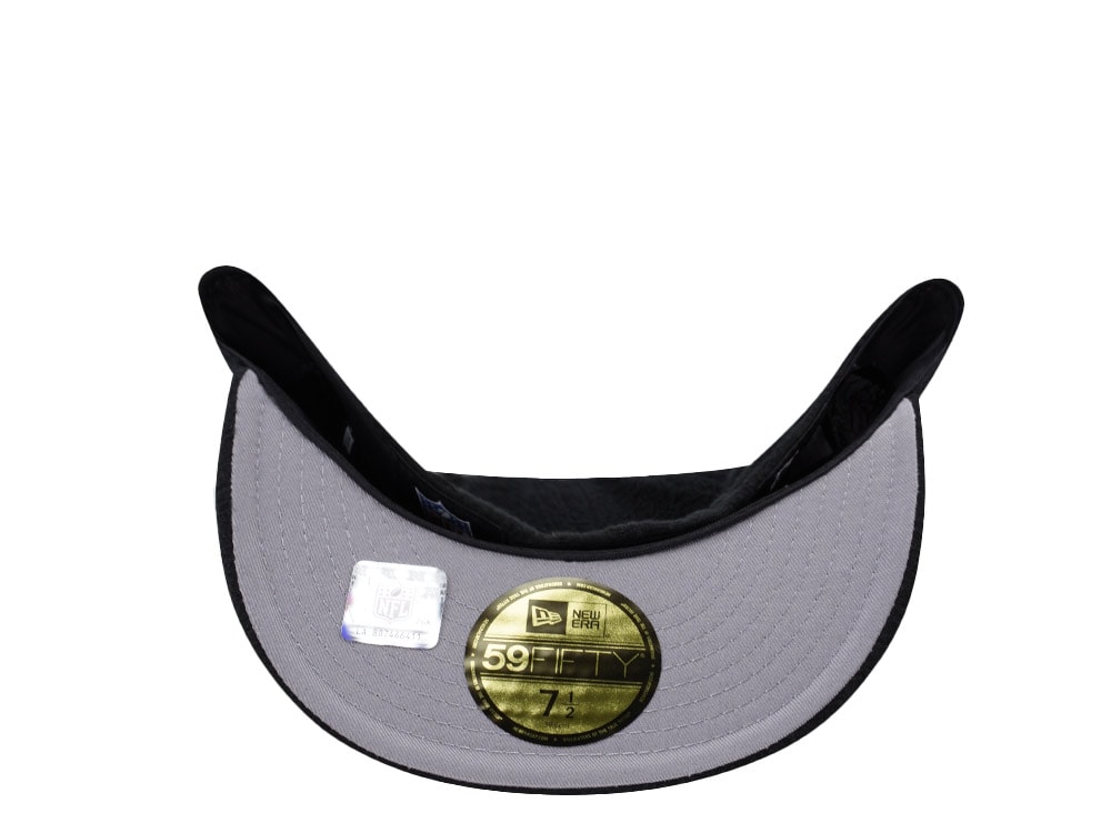 New Era Buffalo Bills 25th Anniversary Black Prime Fleece Edition 59Fifty Fitted Hat