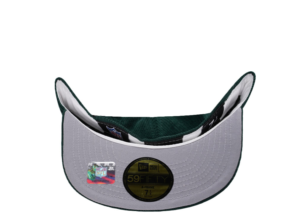 New Era Philadelphia Eagles Go Birds Corduroy Throwback Edition 59Fifty A Frame Fitted Hat