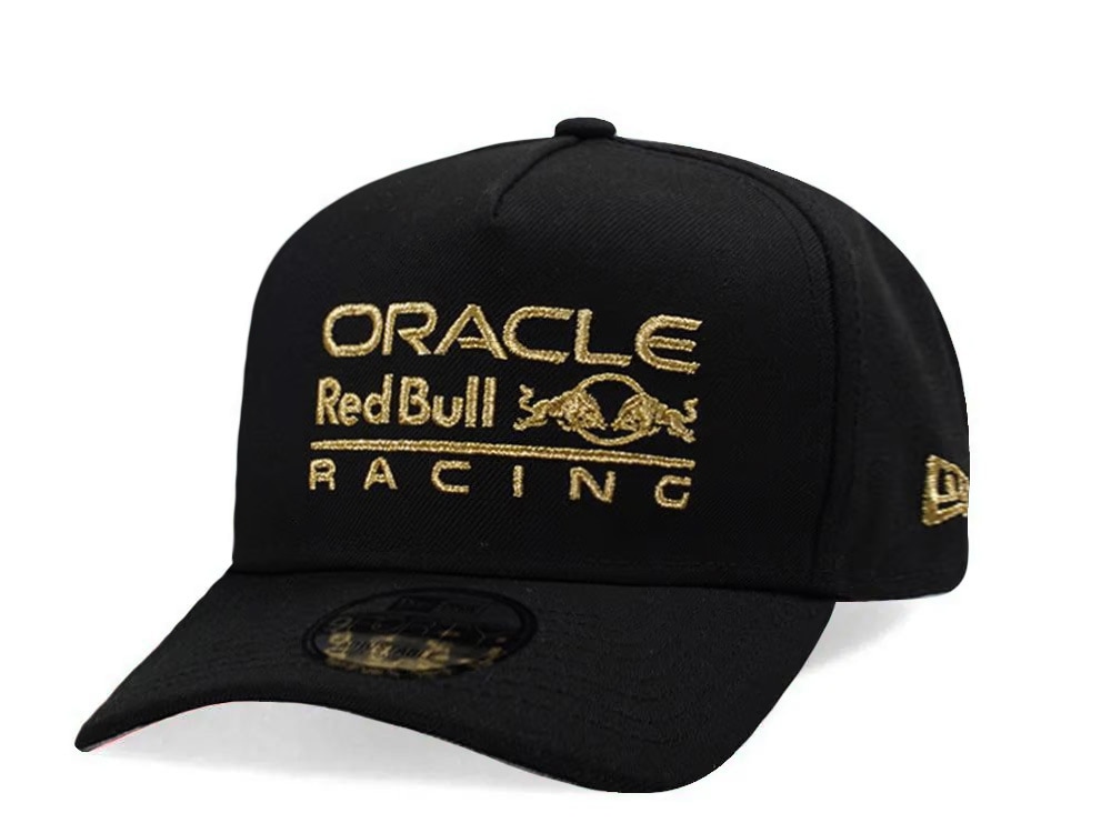 New Era Red Bull F1 Black Gold Prime Edition 9Forty A Frame Snapback Hat