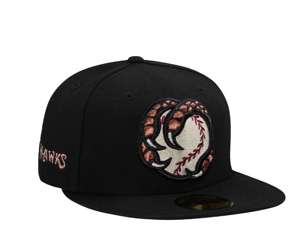 New Era Boise Hawks Black Throwback Edition 59Fifty Fitted Hat