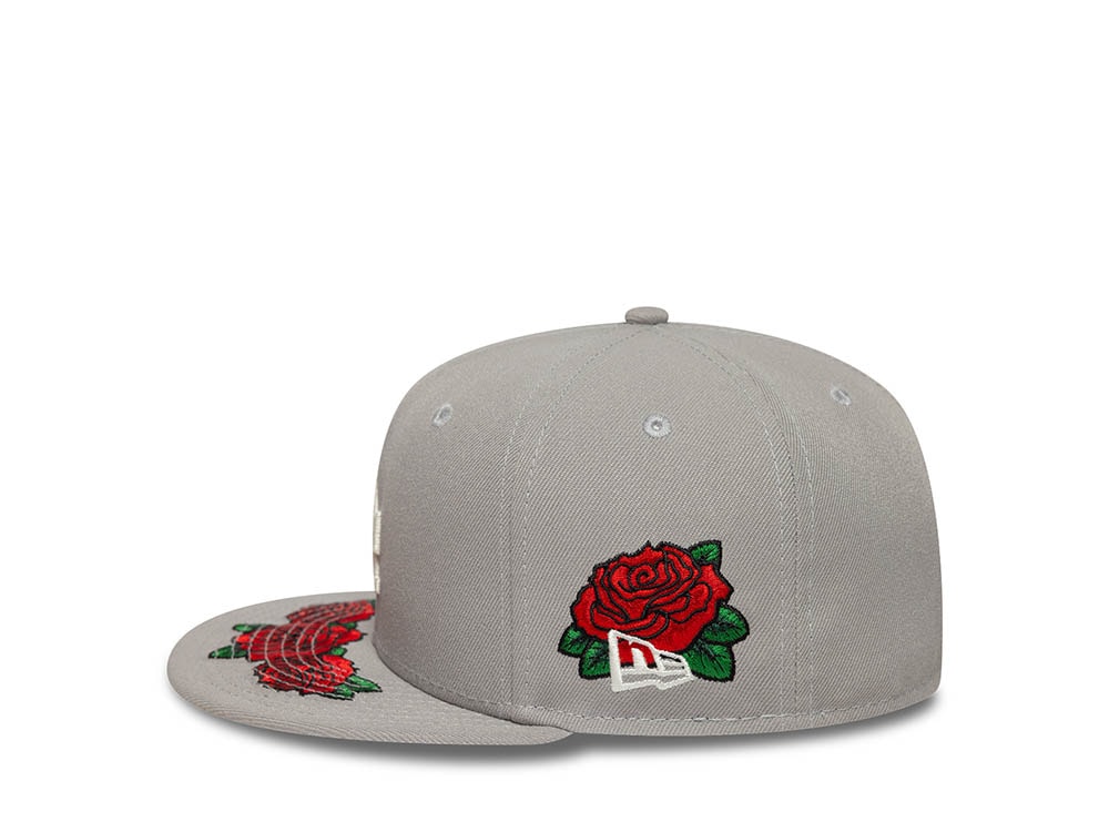 New Era Los Angeles Dodgers World Championship 1955 Floral Gray Prime Edition 59Fifty Fitted Hat