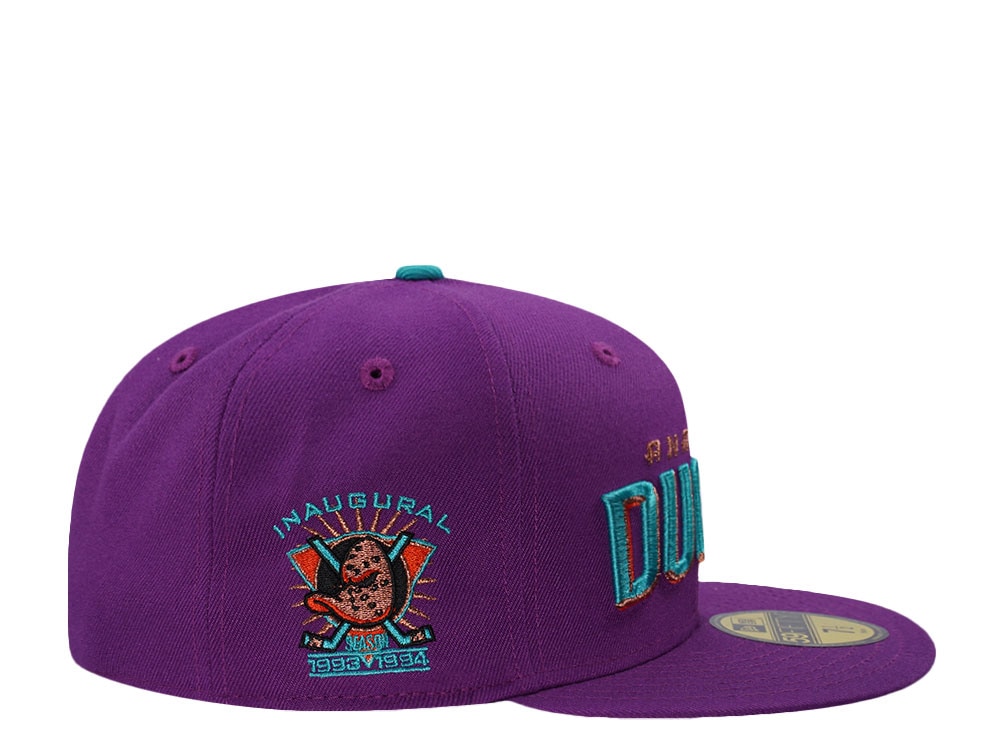 New Era Anaheim Ducks Inaugural Season Purple Prime Edition 59Fifty Fitted Hat