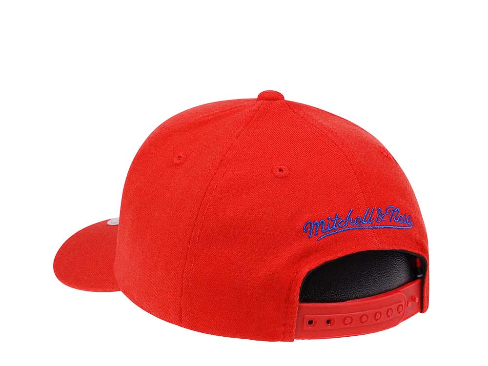 Mitchell & Ness Los Angeles Clippers Team Ground Red Line Flex Snapback Hat