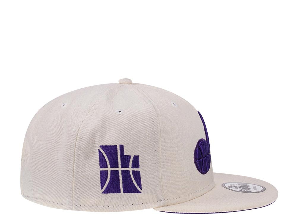 New Era Utah Jazz Bear Chrome White Edition 9Fifty Snapback Hat