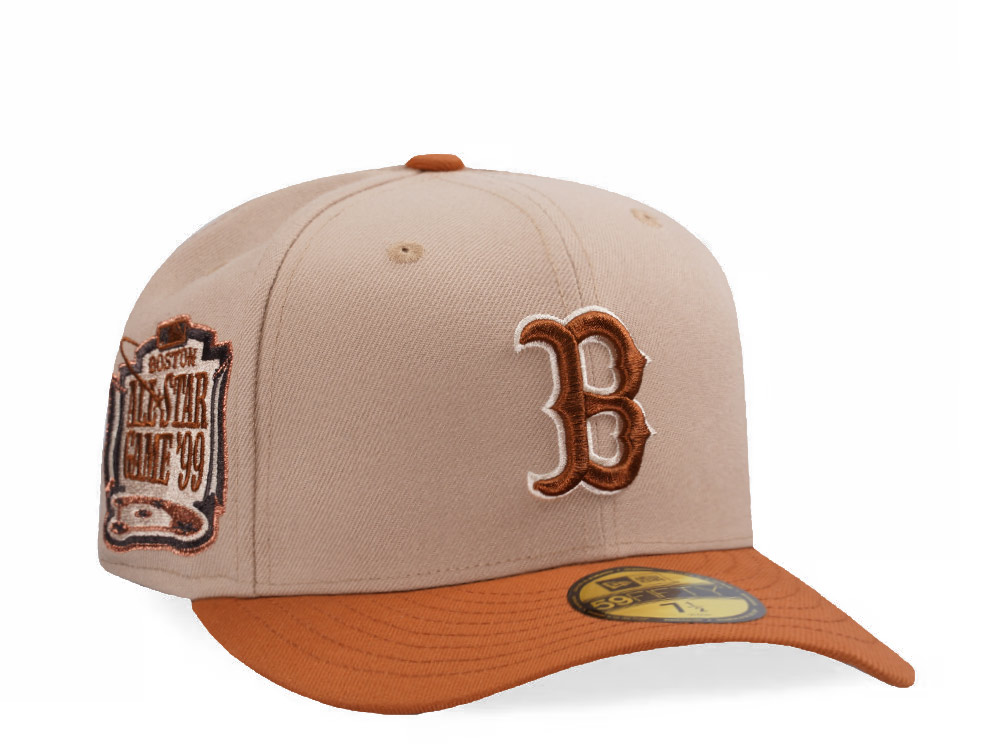 New Era Boston Red Sox All Star Game 1999 Pumpkin Spice Edition Pre Curved 59Fifty Fitted Hat