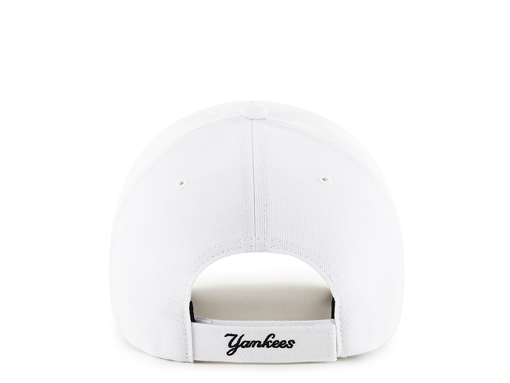 47Brand New York Yankees White Classic Strapback Hat
