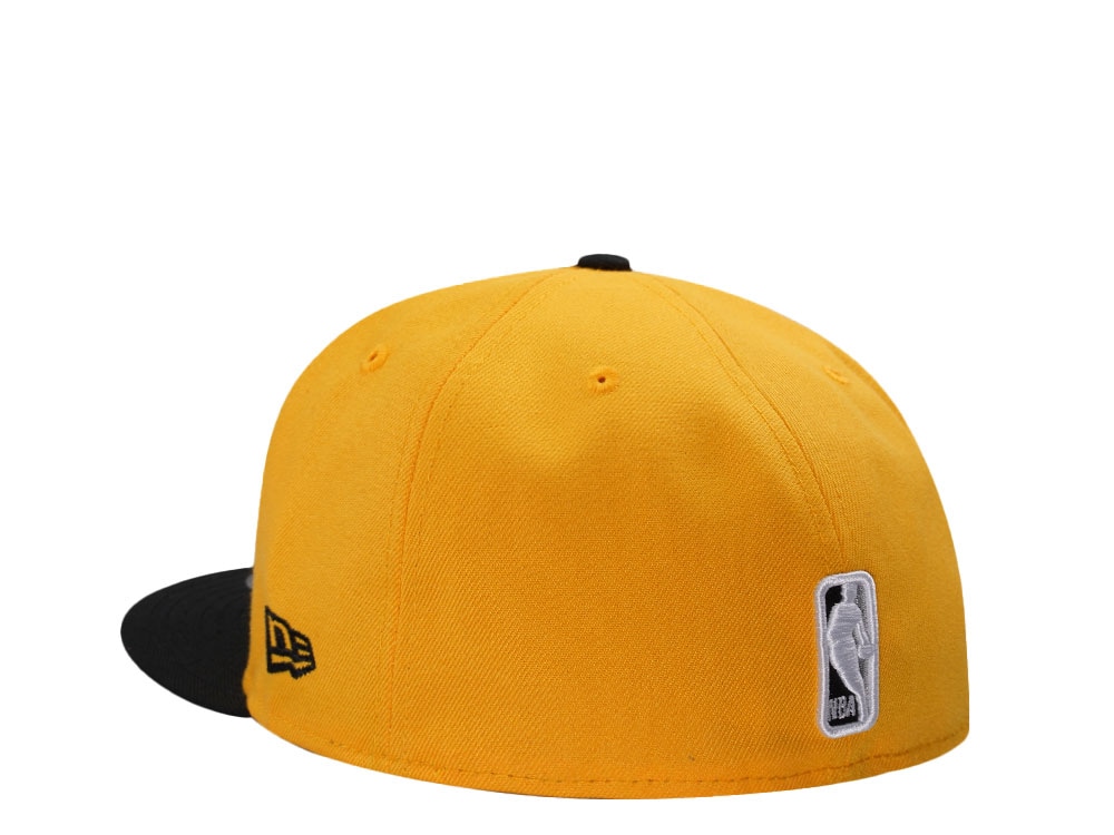 New Era Chicago Bulls Back To Back World Champions Yellow Two Tone Edition 59Fifty Fitted Hat