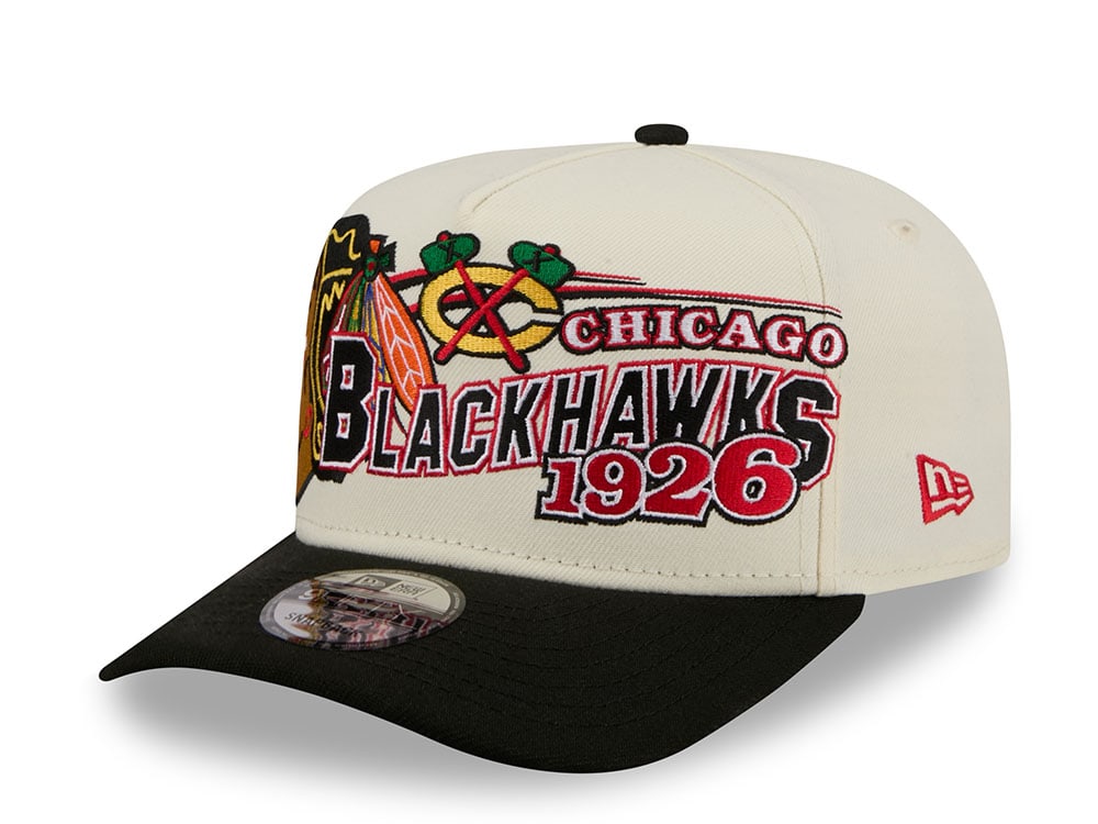 New Era Chicago Blackhawks Classic Logo Two Tone Edition 9Fifty A Frame Snapback Hat