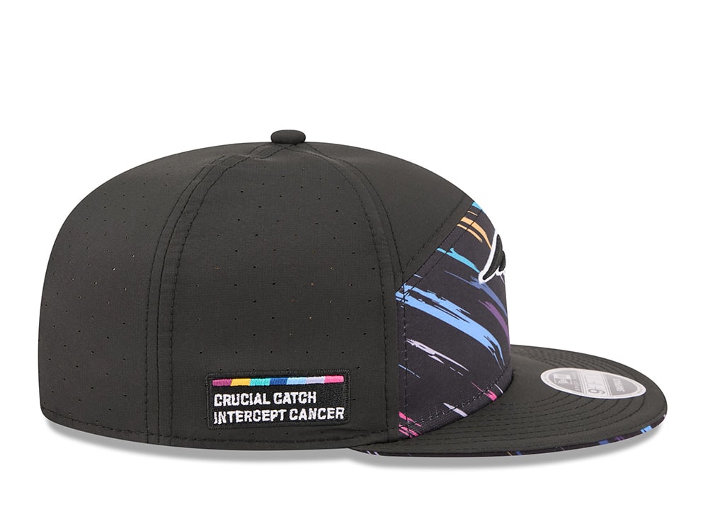 New Era New England Patriots Crucial Catch 2026 Black Edition 9Fifty Split Panel Snapback Hat